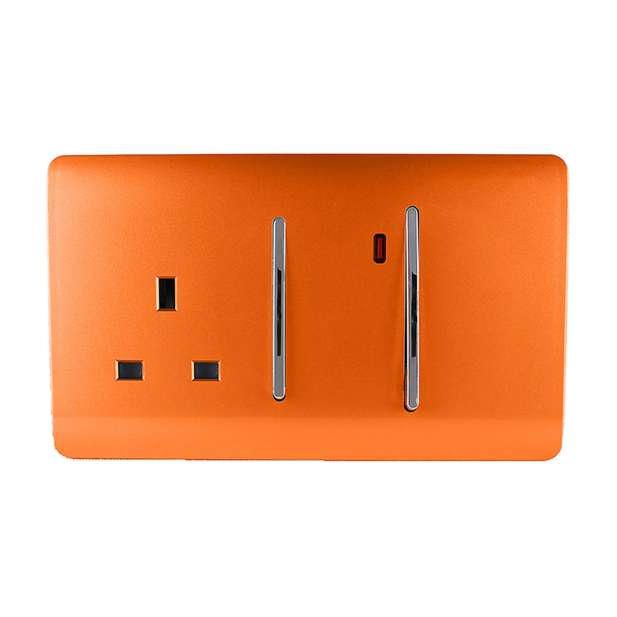 ART-WHS213OR  45A Double Pole Switch With Socket & Neon Orange